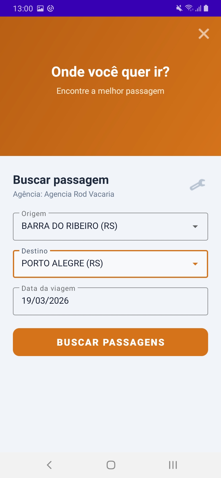 Seleção de origem e destino